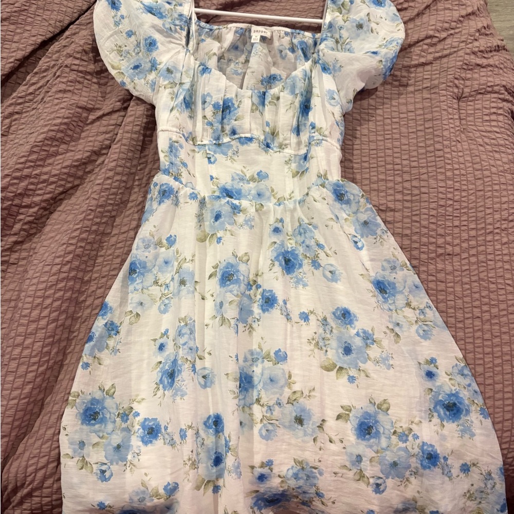 COPY - Blu Pepper Blue Floral Dress